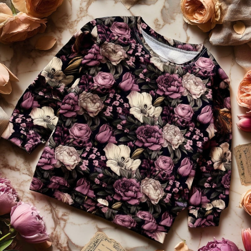 Bluza Fioletowe Peonie