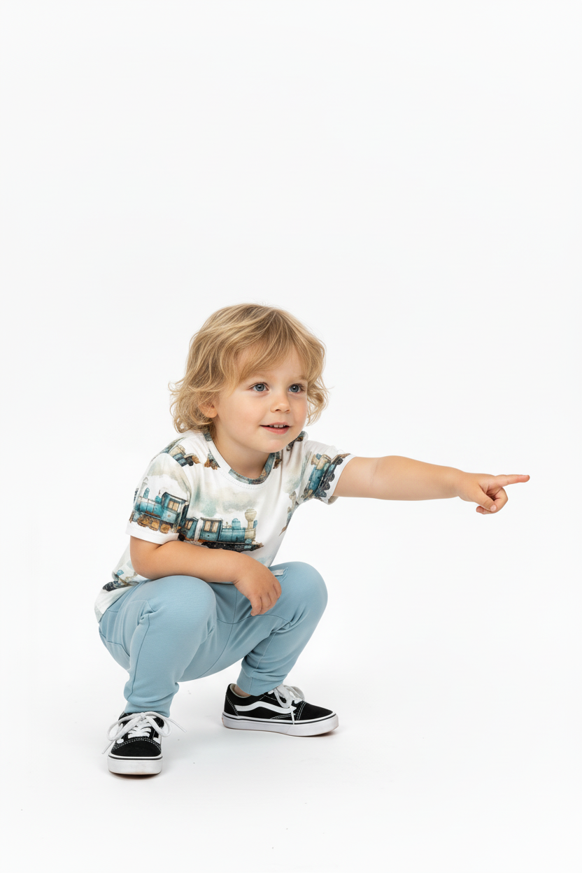 T-shirt Colorful Trains