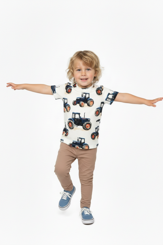 T-shirt Tractor Dark Blue
