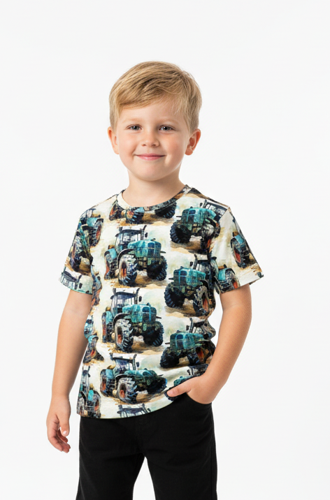 T-shirt Traktor Turkus