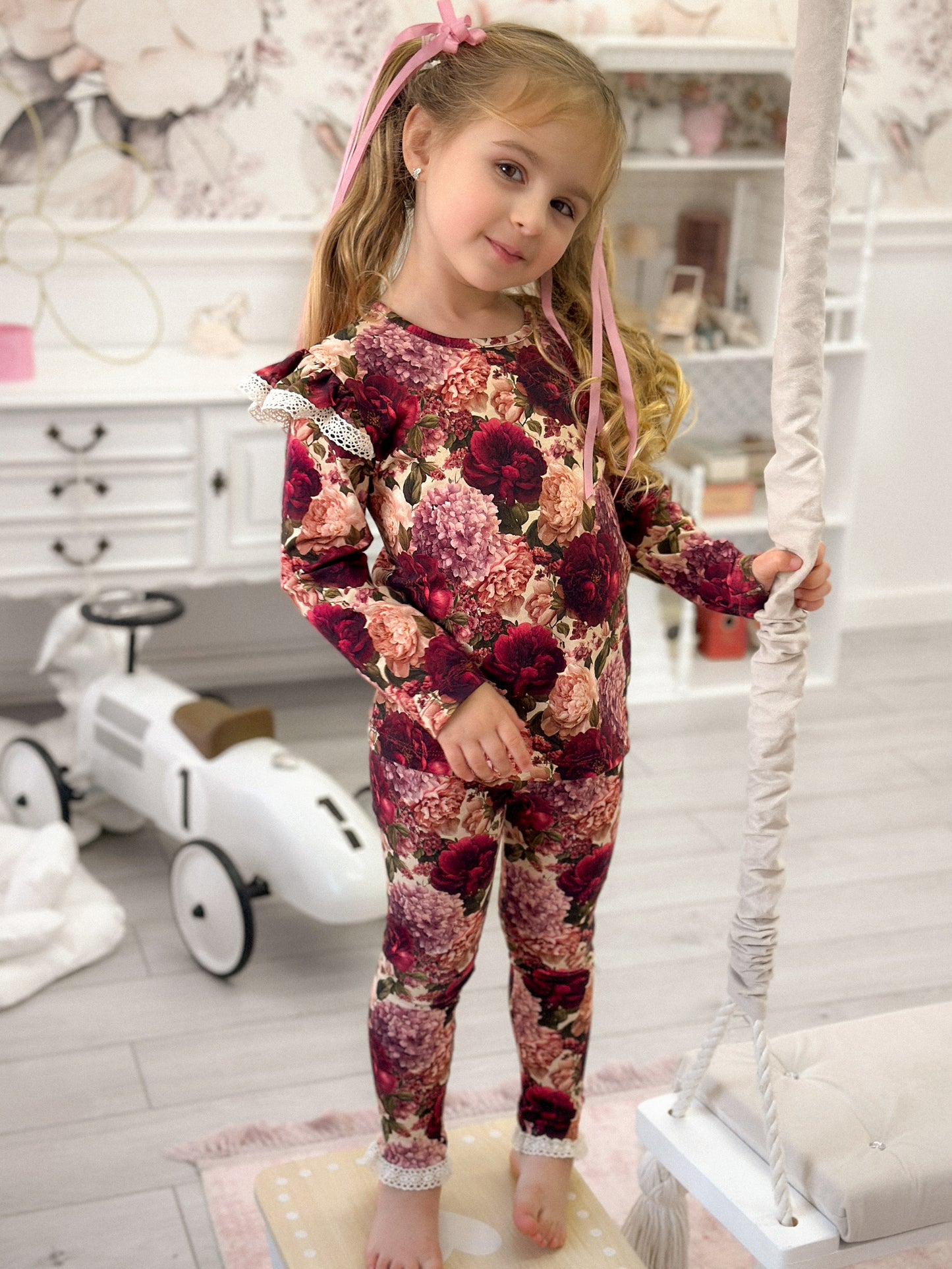 Legginsy Różany Ogród