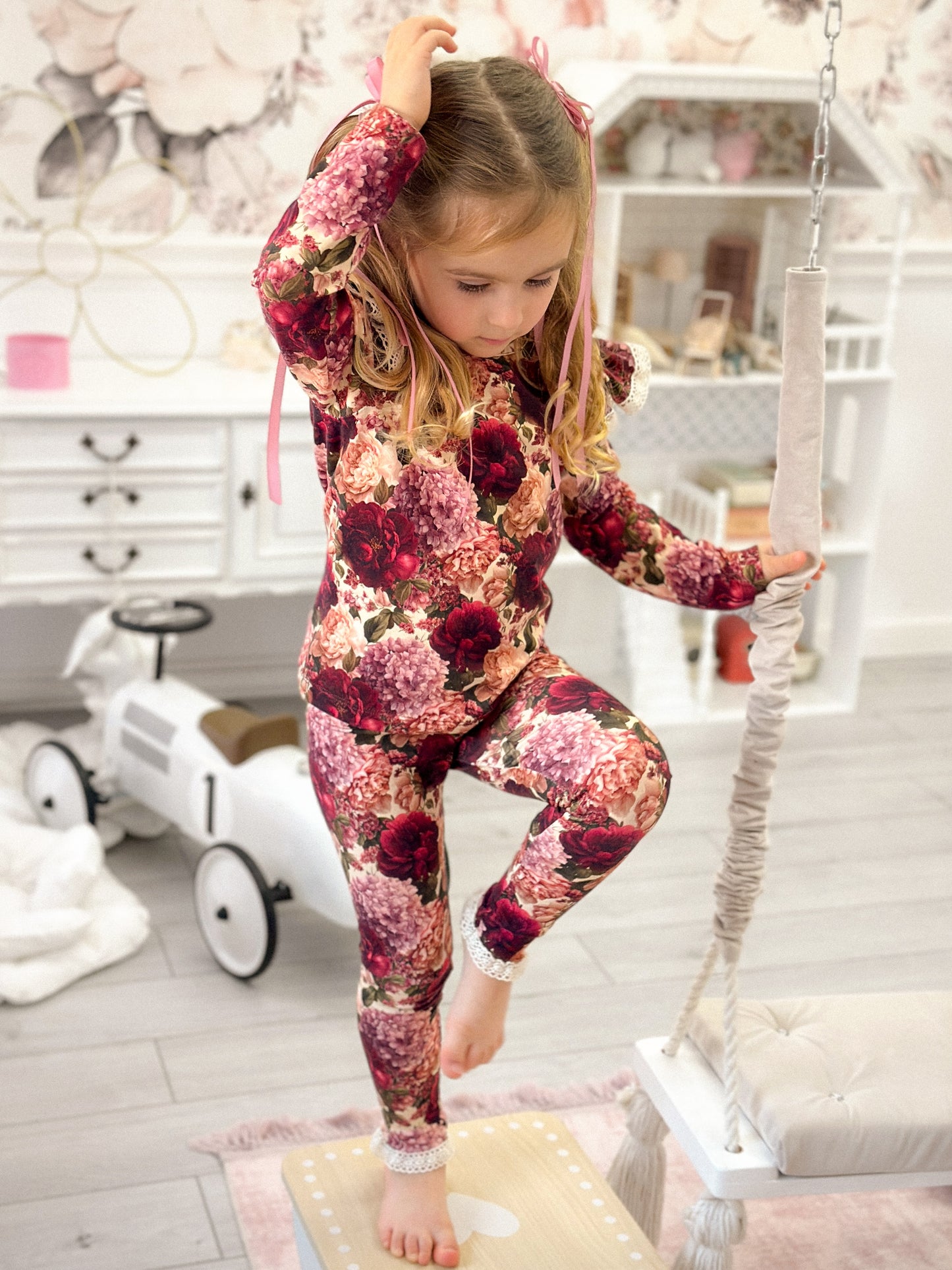 Legginsy Różany Ogród