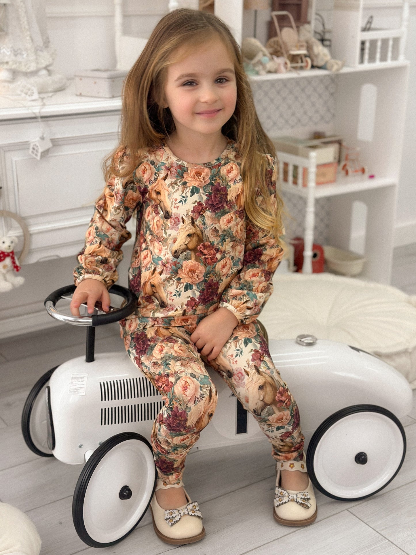 Komplet Koniki w Kwiatach