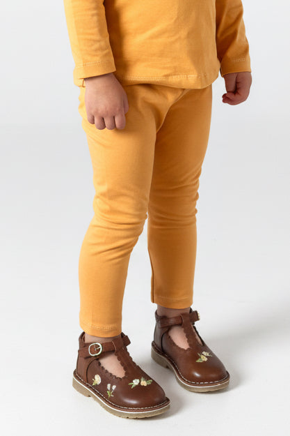 Legginsy Musztardowe